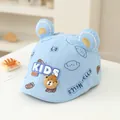 Light blue baby baseball cap with cute bear ears and Kids Race patch embroidery - 50cm / KIDS Bear Sky Blue