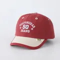 Two-tone burgundy and cream baseball cap with Hilton Head Island embroidery - 48-52cm / Wine Red Patchwork Beige (SO)