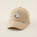 Beige kids baseball cap with cute sheep embroidery and doudou brand label patch - Kids 50-54CM / Solid Khaki