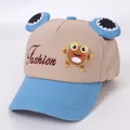 Cappellino da baseball per bambini rana in kaki e blu con dettagli occhi 3D - Bambini (3-8 Anni) / Rana Cachi