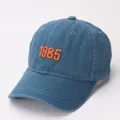 Klassieke donkerblauwe gewassen katoenen honkbalpet voor kinderen met 1985 borduurwerk - Blauw