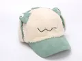 Children's warm cartoon frog baseball cap with earflaps in cream and green corduroy - Children (2-8 Years Old) / Cartoon Ear Light Green