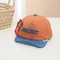Cappellino da bambino con ricamo secret e design color block arancione e blu - Neonato (0-30 Mesi) / Arancione