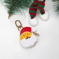 Mini monedero de cuero Papá Noel con cierre dorado y decoraciones festivas de Navidad - Papá Noel