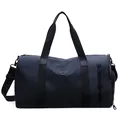 Dunkelblaue Reisetasche mit großem Fassungsvermögen, Schuhfach und verstellbarem Gurt - Blau