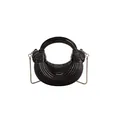 Mini sac à main croissant noir en acrylique avec bandoulière chaîne et design artistique - Noir