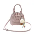 Borsa a conchiglia rosa da donna con ciondolo a gelato e tracolla regolabile - Con Ciondolo / Rosa