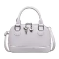 Sac à main coque violet clair avec breloque cœur et bandoulière réglable amovible - Violet