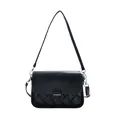Sac bandoulière noir classique pour femmes avec une bandoulière réglable - Noir