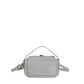 Mini sac à main pailleté argenté avec fermoir doré et bandoulière chic - Gris