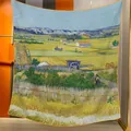 Großer dekorativer Wandteppich mit Van Goghs Ernte Ölgemälde-Kunstdruck Motiv - Die Ernte (23)