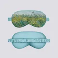 Van Gogh Lark Over Wheatfield silk sleep mask with light-blocking design and elastic band - Eye Mask 11 Wheatfield with a Lark