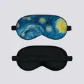 Van Gogh Starry Night silk sleep mask with blackout design for eye fatigue relief - Eye Mask 01 Starry Night