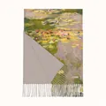 Καλλιτεχνικό κασμιρένιο κασκόλ με τύπωμα Monet Water Lilies και κομψά διακοσμητικά - Εκτύπωση Ελαιογραφίας Νούφαρα (83)