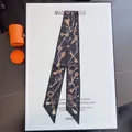 Elegante zwarte zijden sjaal met gouden vintage sleutels en gekleurde polkadots - Zwart Vintage Sleutel Klassiek
