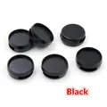 Detail of six black matte 12mm slider bead bases with rectangular holes for DIY jewelry - 12mm / Black Electrophoretic