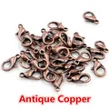 Antique Copper finish zinc alloy lobster claw clasps for DIY jewelry making sets - Copper