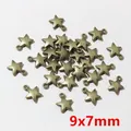 25 pieces of antique bronze star pendants for DIY jewelry making size 9x7mm - Antique Bronze Mini Star Charm (F3-22)