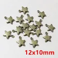 Antique bronze star alloy pendants for DIY jewelry making, 12x10mm size charms - Antique Bronze Star Charm (I2-43)