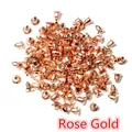 Bulk pack of polished rose gold bullet earring backs for DIY jewelry making and repairs - 5.7x3.5mm (200 Pieces/Pack) / Rose Gold