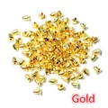 Bulk pack of gold bullet clutch earring backs for jewelry making and DIY crafts - 5.7x3.5mm (200 Pieces/Pack) / Gold