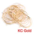Batch of KC Gold plated round hoop earrings DIY jewelry making components - 40mm / KC Gold