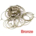 Anneaux de verre à vin en bronze et créoles DIY pour la fabrication de bijoux - Bronze Antique