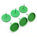 Green 8/10/12mm earring base stud posts with round tray for DIY jewelry making - Apple Green