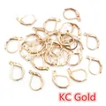 Bulk KC Gold spring lever back earring hooks for DIY jewelry making accessories - KC Gold