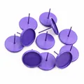Paarse ronde tray oorbelstokjes voor doe-het-zelf sieraden accessoires set van 20 - Paars