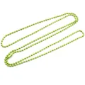 Grass green colorful metal ball chain necklace with secure clasp connector 65cm - 1.5mm / Green