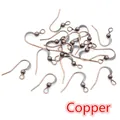 Antique copper fish hook earring wires with ball beads for DIY jewelry making - 19x18mm (100 Pieces/Pack) / Copper