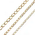Polished gold stainless steel oval link chains in three sizes for DIY jewelry making - Fine Style / Gold