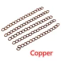 5/7cm DIY extension chains for necklaces and bracelets in antique copper finish - Short Style / Copper