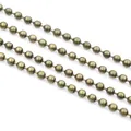 Antique bronze finish metal ball chain for DIY handmade jewelry necklace making - 1.5mm / Antique Bronze