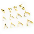 Goldene Edelstahl-Anhänger-Schlaufen in verschiedenen Größen für DIY-Schmuckherstellung - 2.5x9mm / Gold