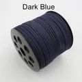 2,5 mm dunkelblaue Velourslederschnur auf Spule für DIY-Schmuck und Basteln - Dunkelblau