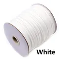 1.5mm white waxed cotton cord on a spool for jewelry making and DIY crafts - White / 1.0mm (10m Pack)