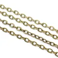 Antique bronze oval link chain for DIY jewelry making and handmade accessories - 3x2mm / Antique Bronze