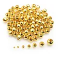 Gepolijste gouden ronde afstandskralen voor doe-het-zelf sieraden in verschillende maten - 2mm (500 Stuks/Verpakking) / Goud