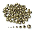 Antieke bronzen ijzeren kralen in verschillende maten voor DIY sieraden maken - 2mm (500 Stuks/Verpakking) / Antiek Brons