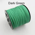 2,5 mm dunkelgrüne Wildleder-Imitat Schnur auf Spule für DIY-Schmuck und Basteln - Dunkelgrün