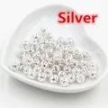 Detailed macro view of 4-10mm silver hollow filigree round beads for DIY jewelry making - 6mm (100 Pieces/Pack/20g) / Silver