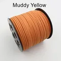 Schlammgelbe 2,5mm Wildlederimitat-Schnur für DIY-Schmuck und Armbänder auf Spule - Ganze Rolle (ca. 90 Meter) / Erdgelb