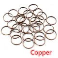 Doppi anelli di salto in rame per creazione gioielli DIY con finitura bronzo vintage - 0.7x5mm (200 Pezzi/Confezione) / Rame
