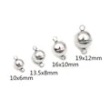 Chiusure magnetiche a sfera in acciaio inossidabile in quattro misure per gioielli DIY - 6mm / Colore acciaio