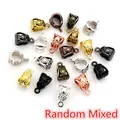 Set of random mixed color alloy DIY charm connectors with intricate hollow patterns - Random Mixed (P5-20)