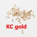 Detailed close-up of KC gold alloy teardrop pendants for DIY jewelry making - 100 Pieces/Pack (10g) / KC Gold