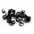 Detalle de enganches de hierro chapado negro para colgantes de collares DIY - Negro