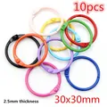 Colorful 10pcs metal loose-leaf binder rings set with vibrant assorted finishes - Loose-leaf Binder Rings (AE1-09)